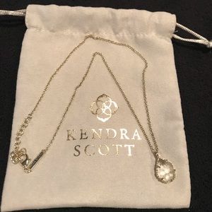 Kendra Scott Catherine Necklace in Cracked Crystal